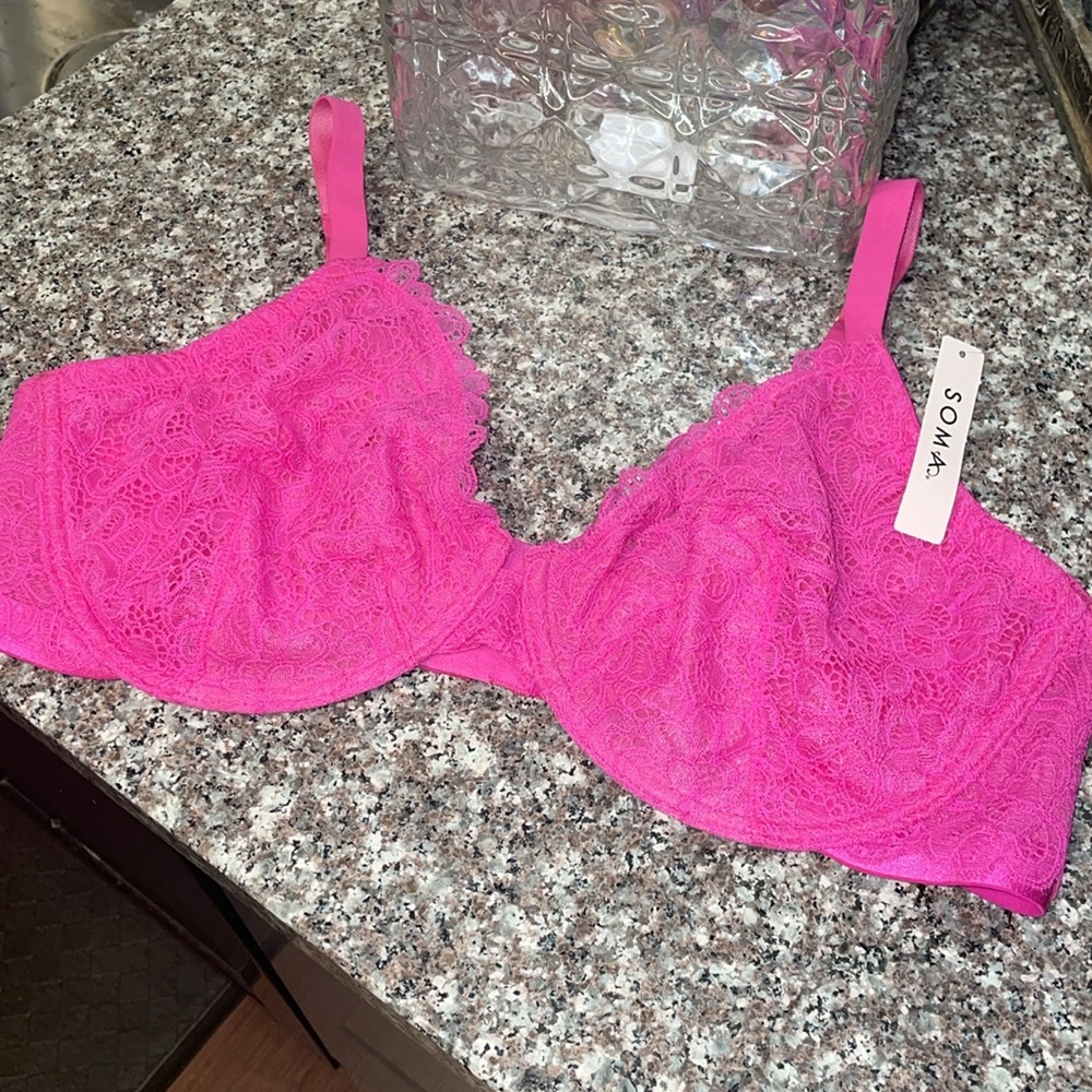 Soma Pink Lace Bra
